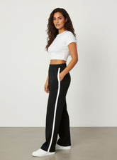 ComfiCore - Wide Leg Lounge Pant - Black - VECTOR SPORTSWEAR